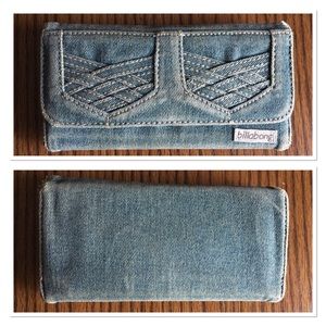 Billabong Denim Trifold Wallet